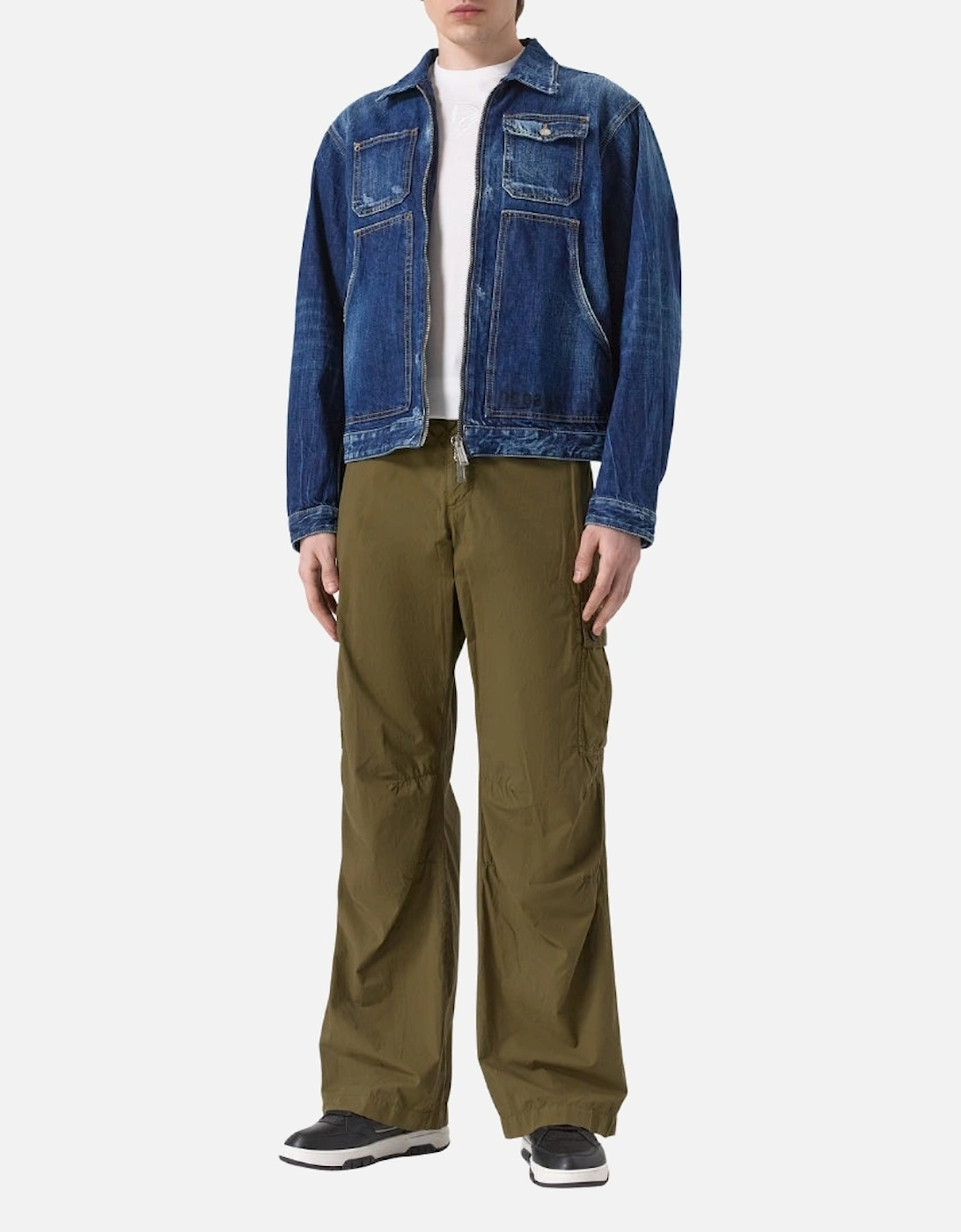 Dark Semplice Carpenter Jean Jacket Navy Blue