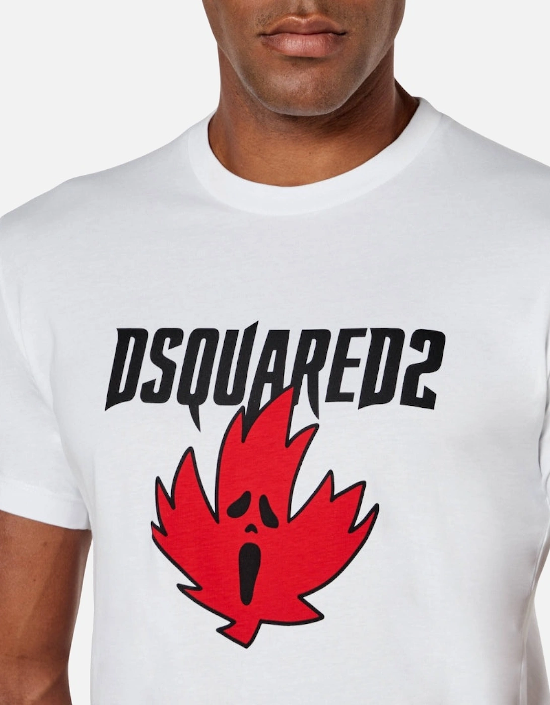 Ghost Maple Leaf Cool Fit White T-Shirt