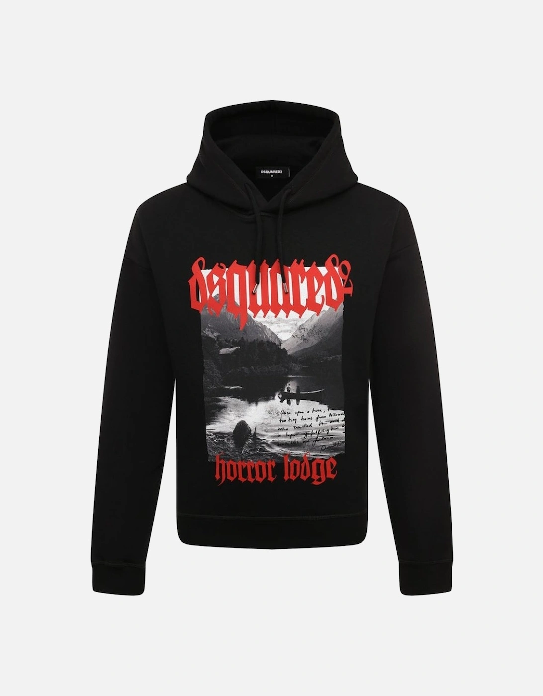 Horror Lodge Design Black Hoodie, 6 of 5