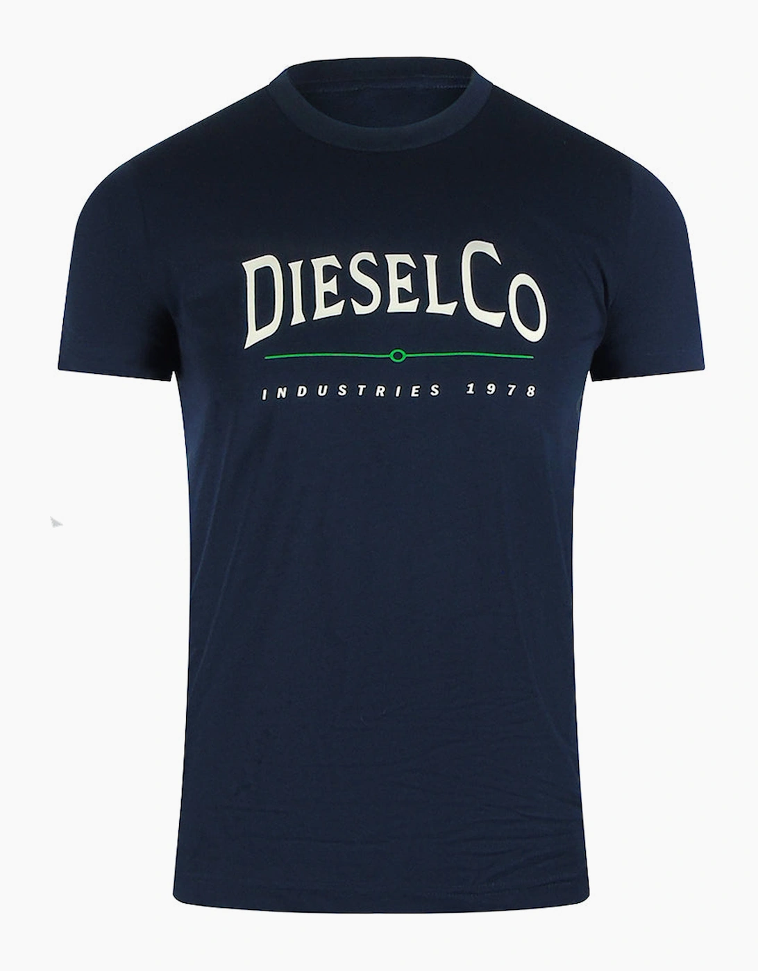 Diesel Men's Navy Industries Blue T-Shirt  34 Xs