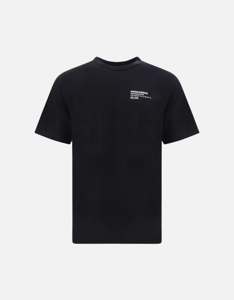 Small Headquarters Logo Black T-Shirt