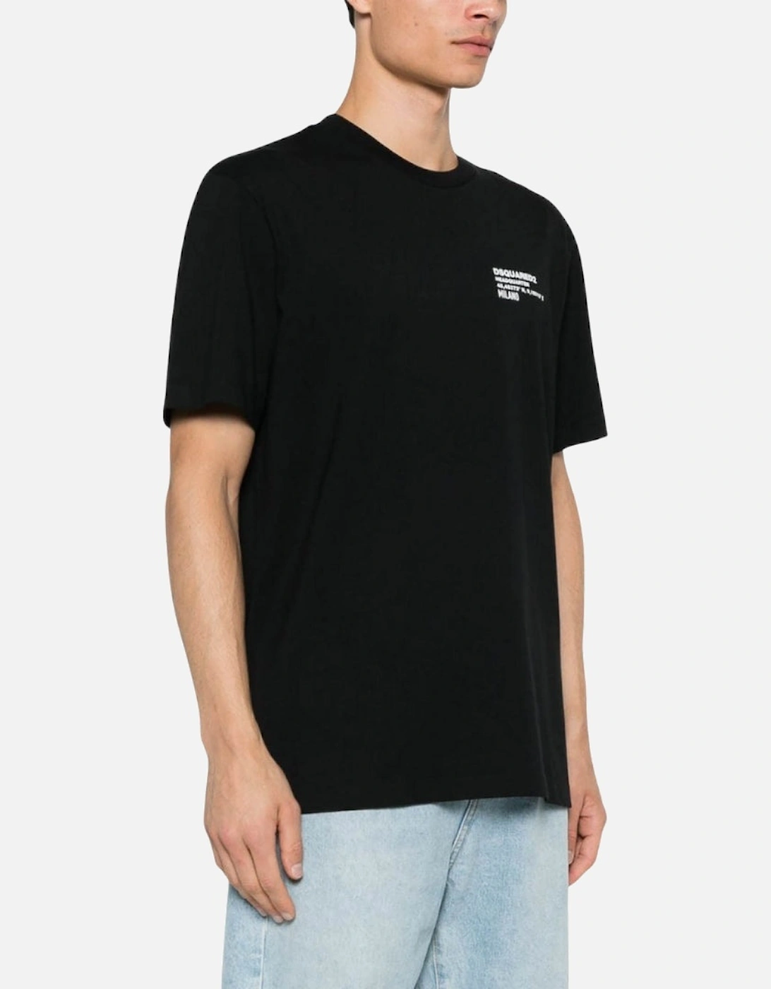 Small Headquarters Logo Black T-Shirt