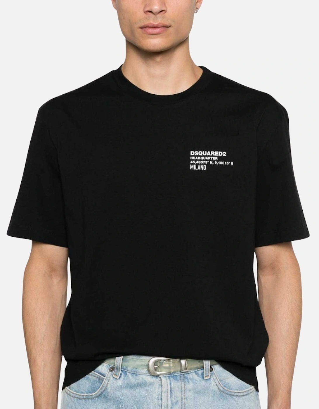Small Headquarters Logo Black T-Shirt