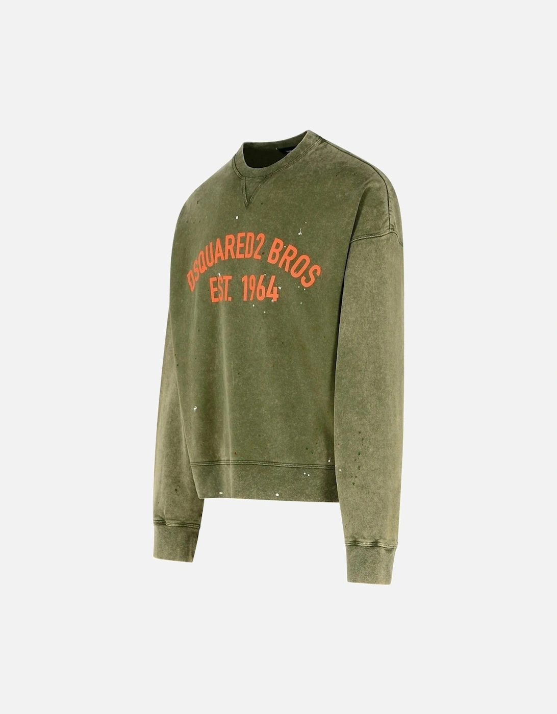 Bros EST 1964 Design Cypro Fit Military Green Sweatshirt