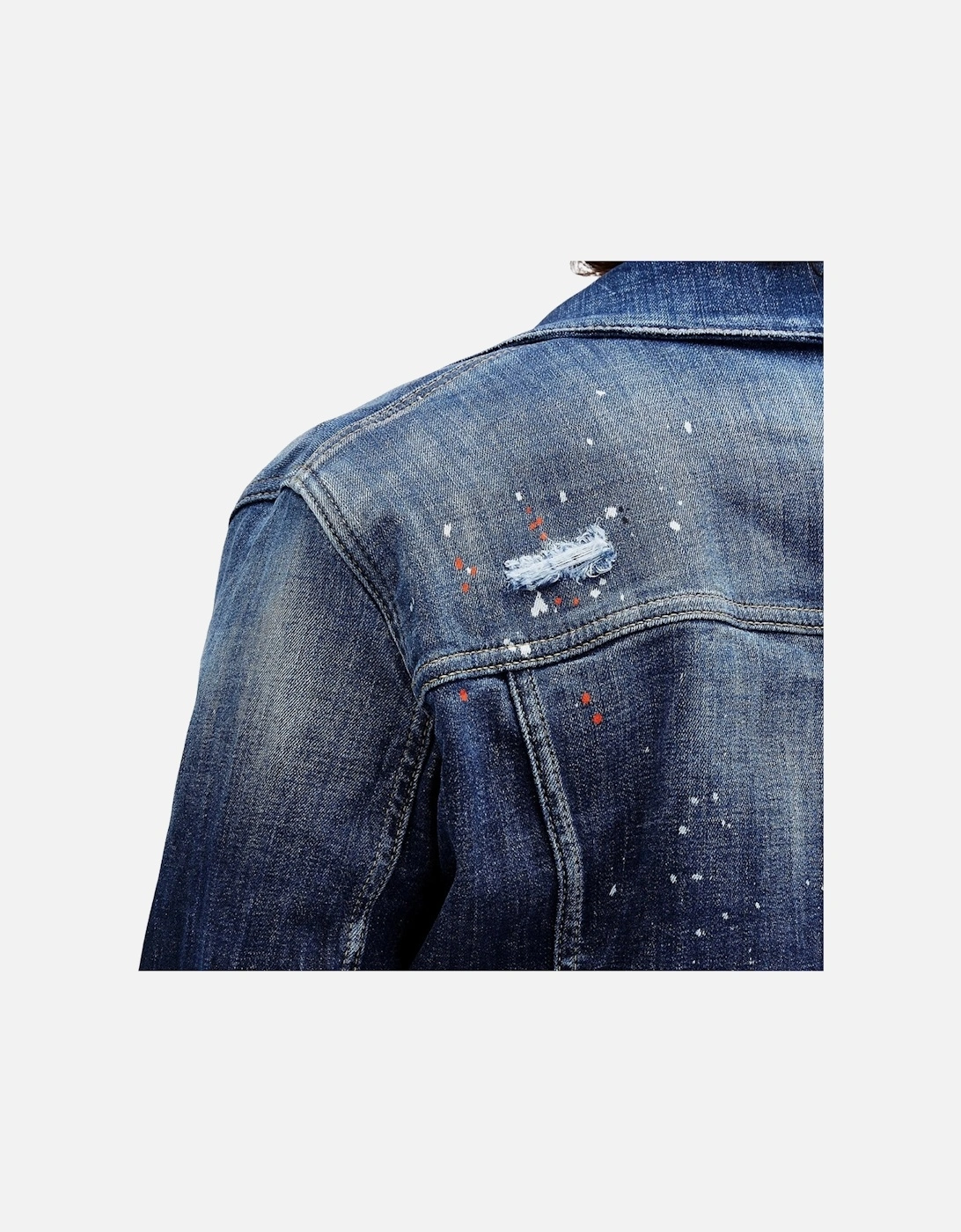 Dan Navy Blue Jean Jacket