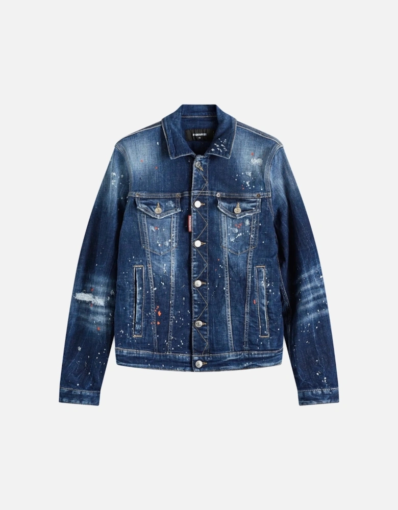 Dan Navy Blue Jean Jacket