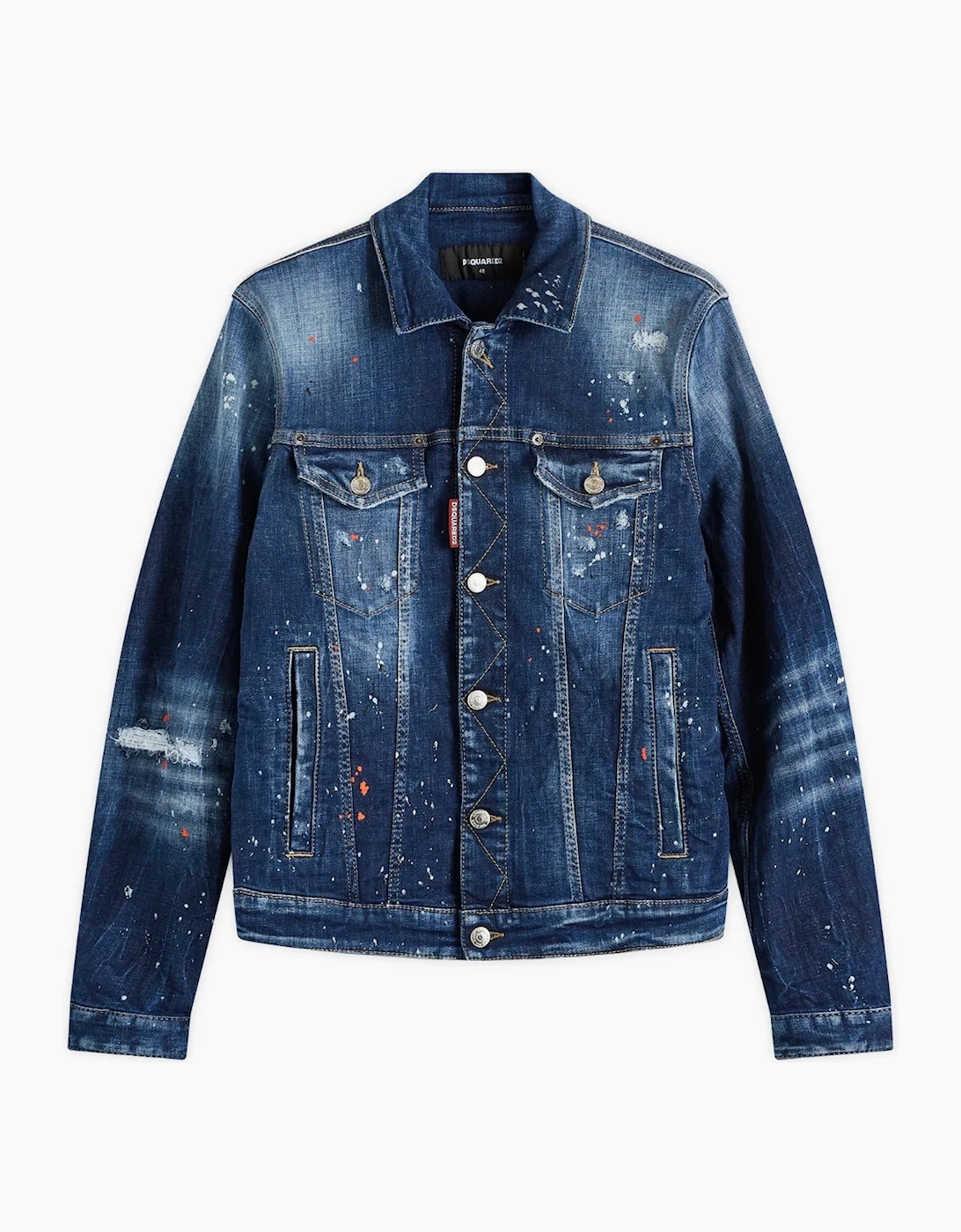 Dsquared2 Men's Navy Dan Blue Jean Jacket  38/Regular M