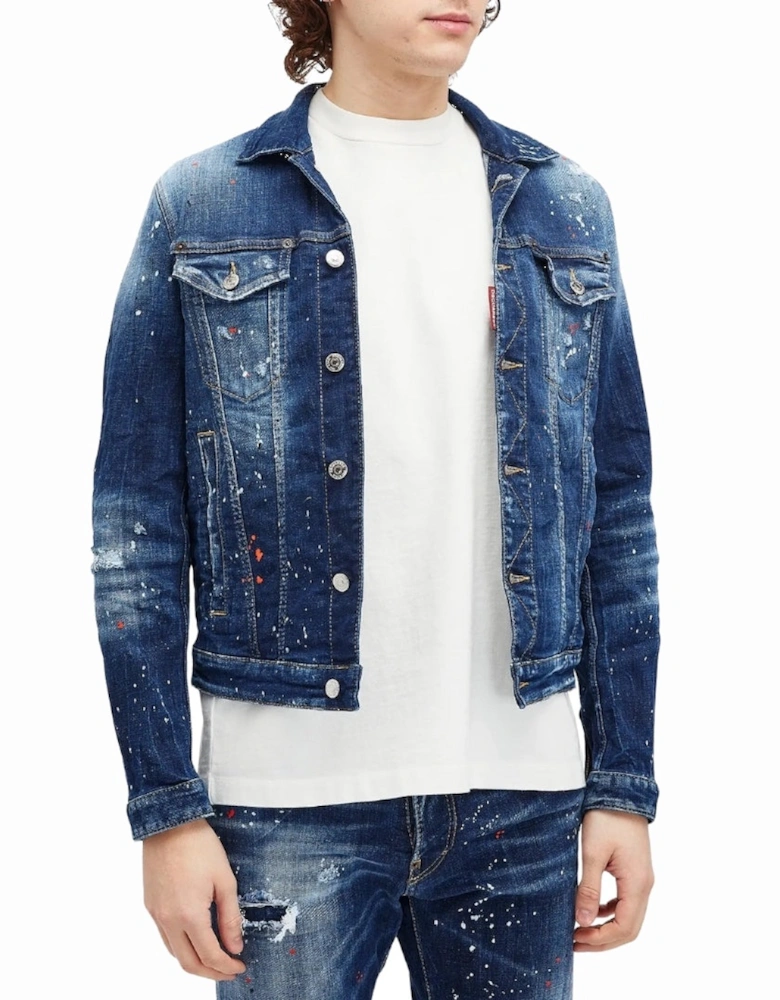 Dan Navy Blue Jean Jacket