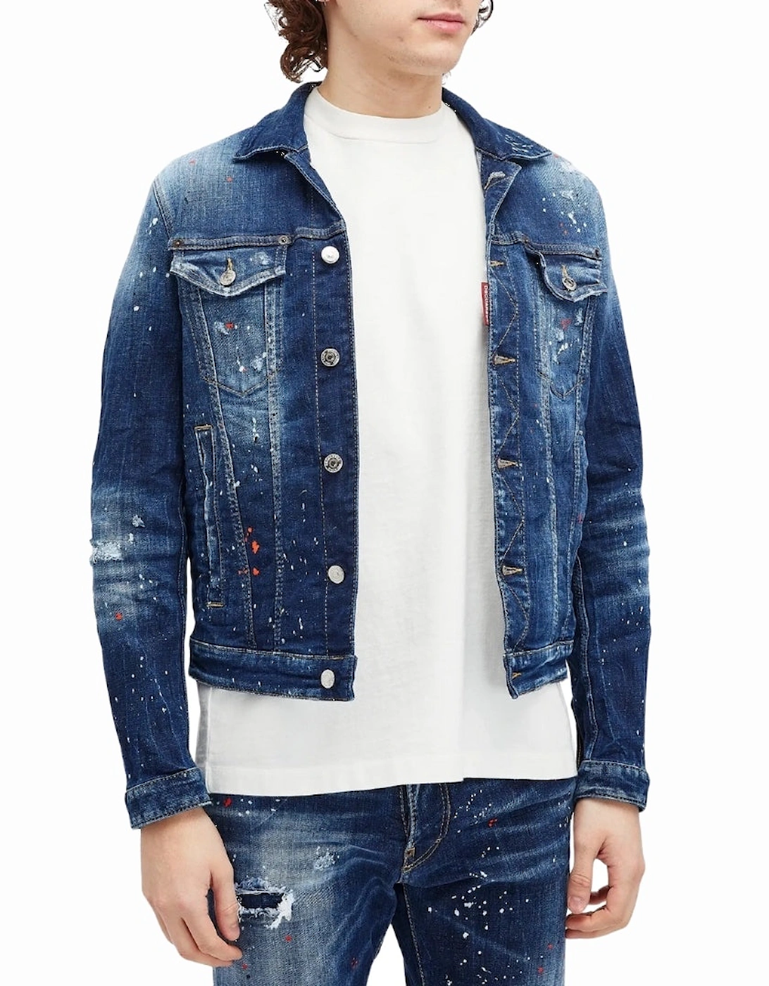 Dan Navy Blue Jean Jacket