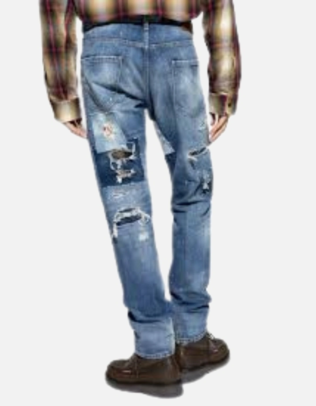 Denim Cool Guy Patch Jeans Navy Blue