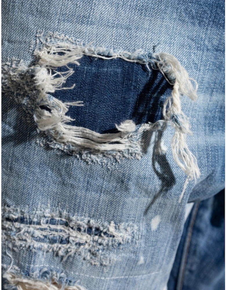 Denim Cool Guy Patch Jeans Navy Blue