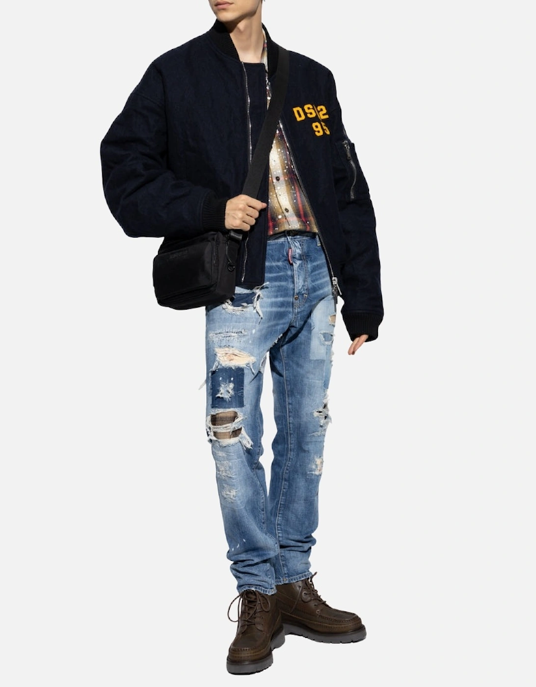 Denim Cool Guy Patch Jeans Navy Blue