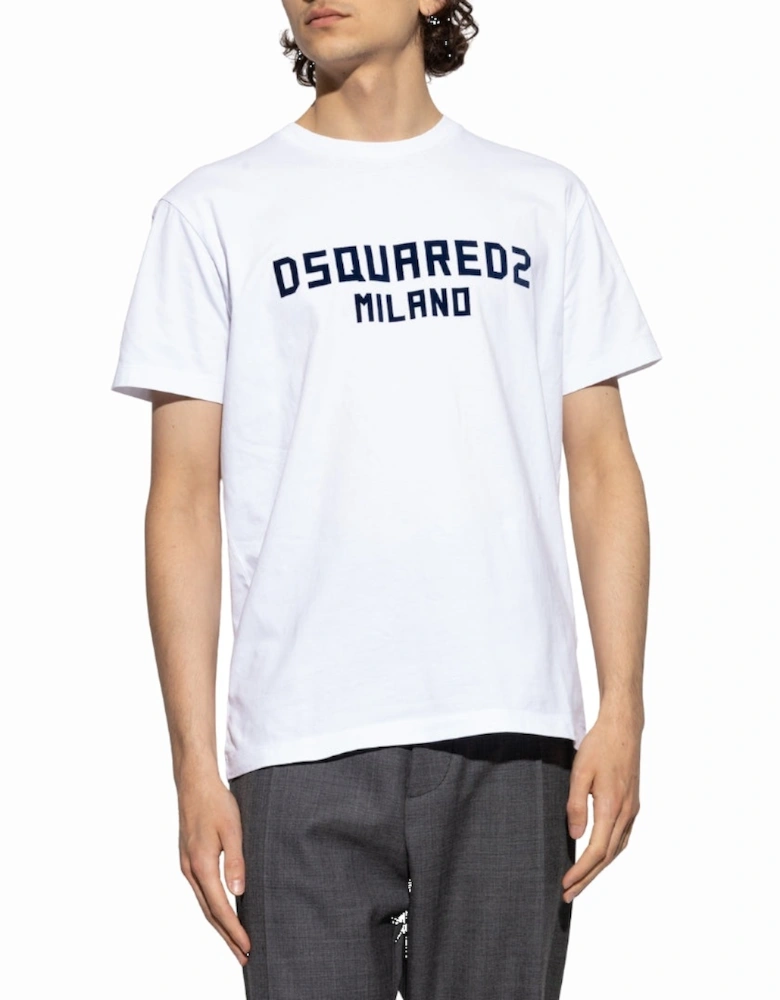 Milano Logo Cool Fit White T-Shirt