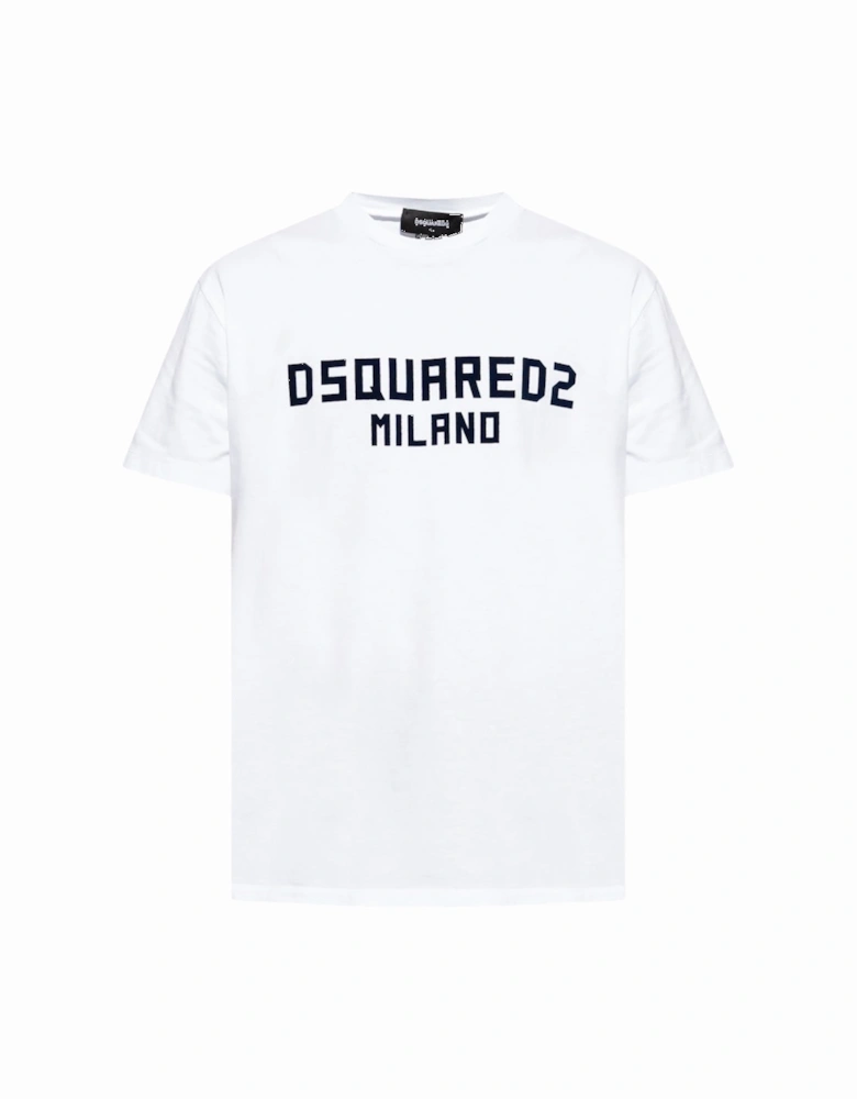 Milano Logo Cool Fit White T-Shirt