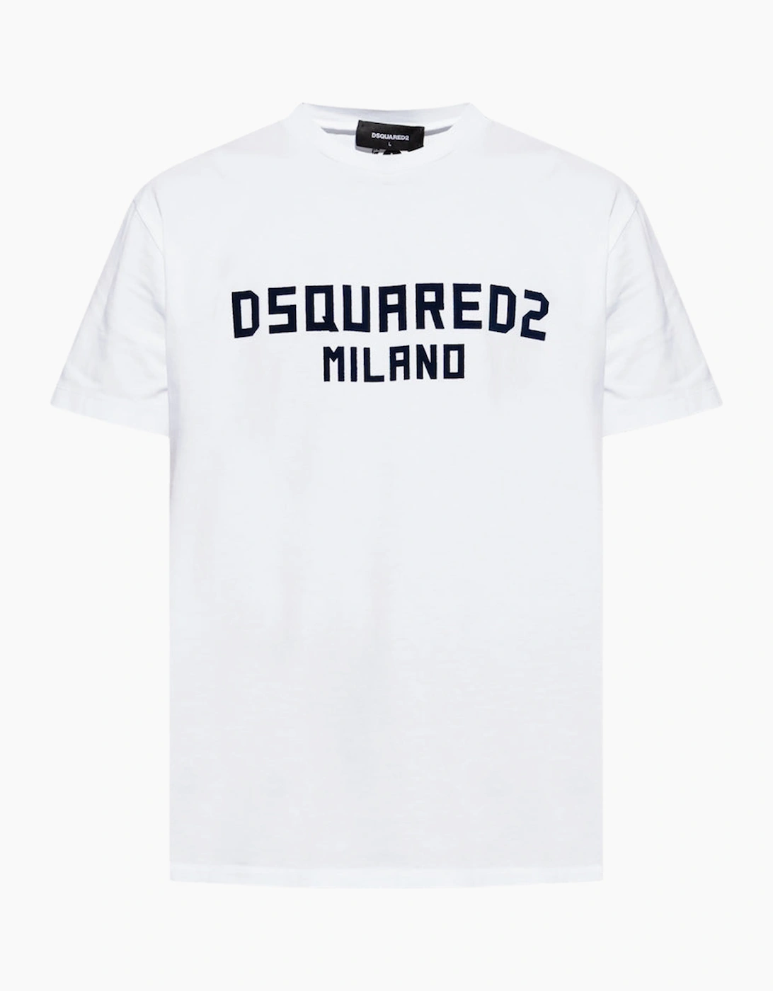 Dsquared2 Men's White Milano Logo Cool Fit T-Shirt  44 Xxl