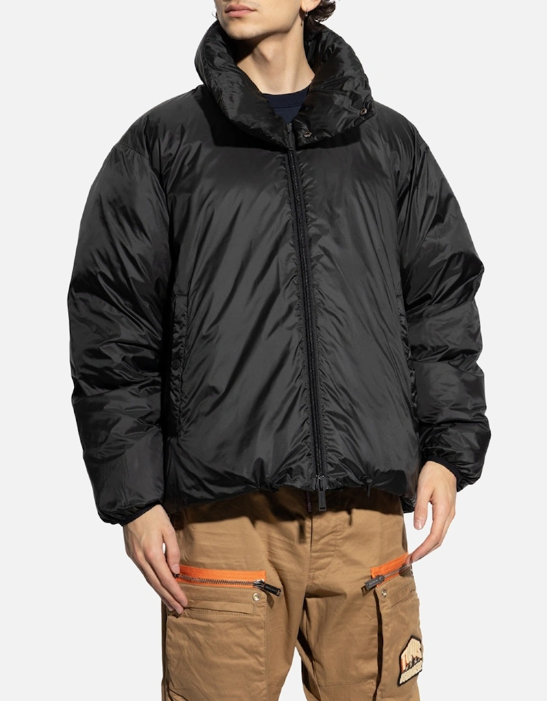 Plain Black Puffer Jacket