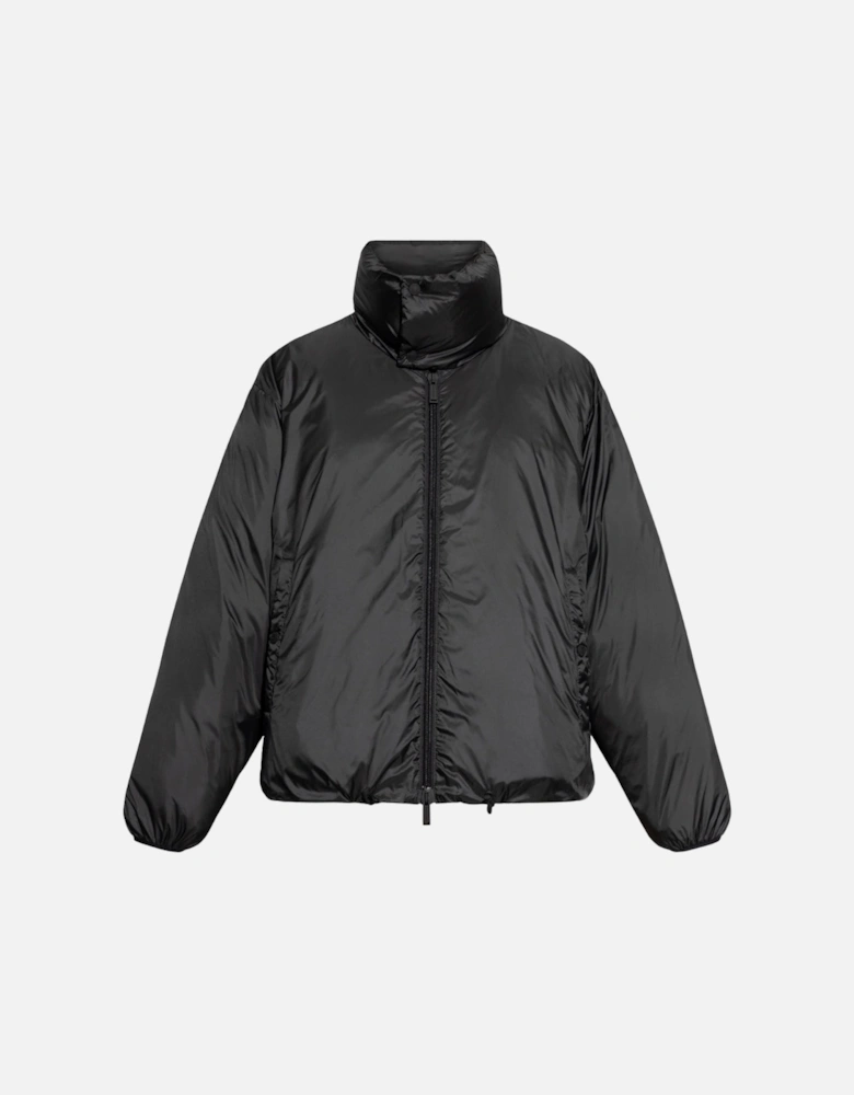 Plain Black Puffer Jacket