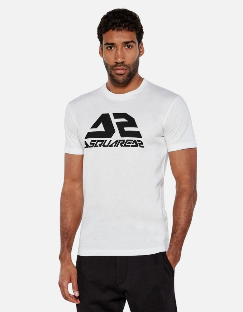 Bold Logo Cool Fit White T-Shirt