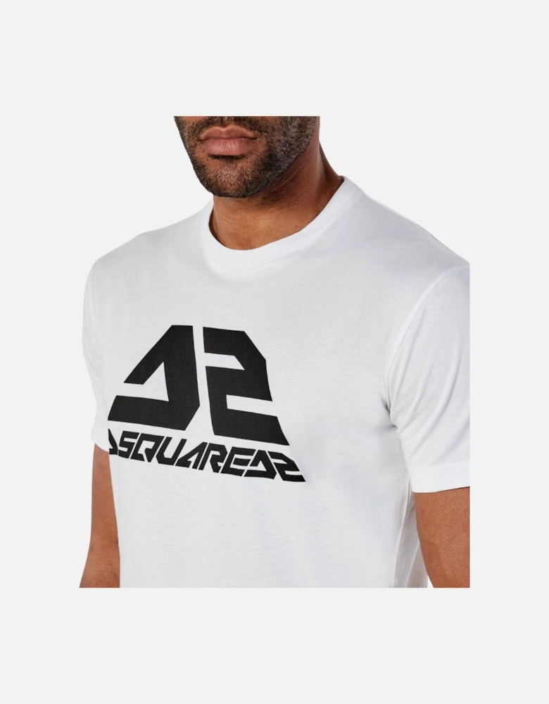 Bold Logo Cool Fit White T-Shirt