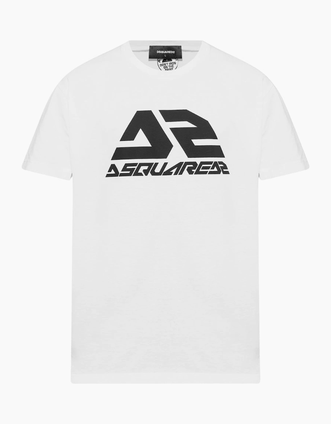 Dsquared2 Men's White Bold Logo Cool Fit T-Shirt  40 L