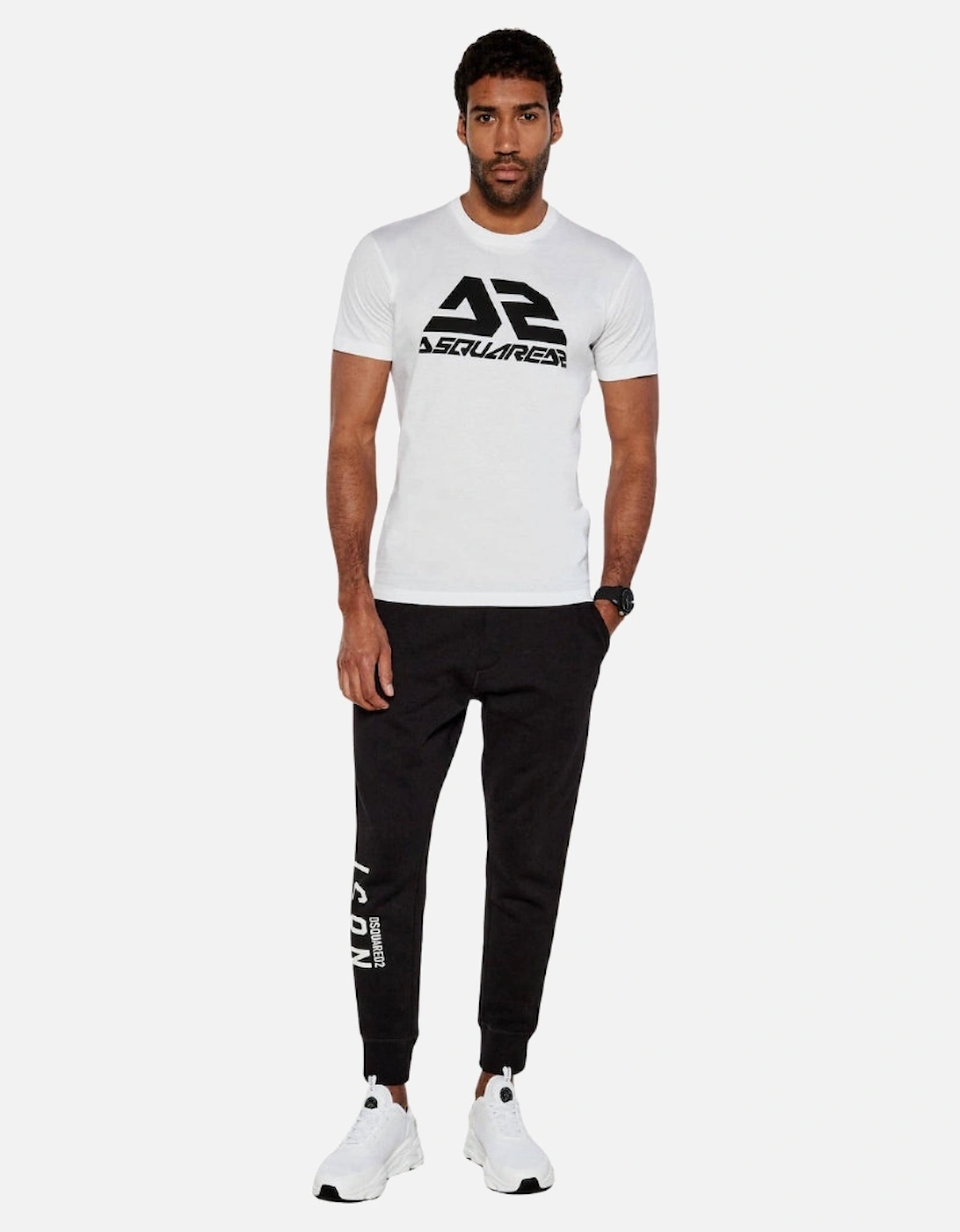 Bold Logo Cool Fit White T-Shirt