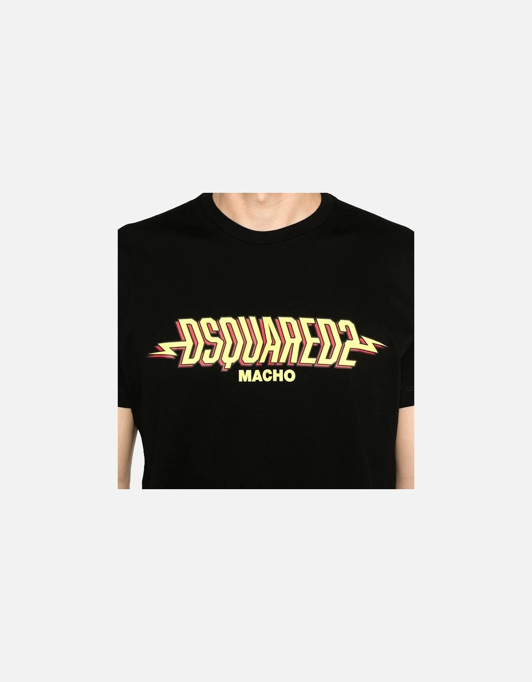 Macho Logo Cool Fit Black T-Shirt