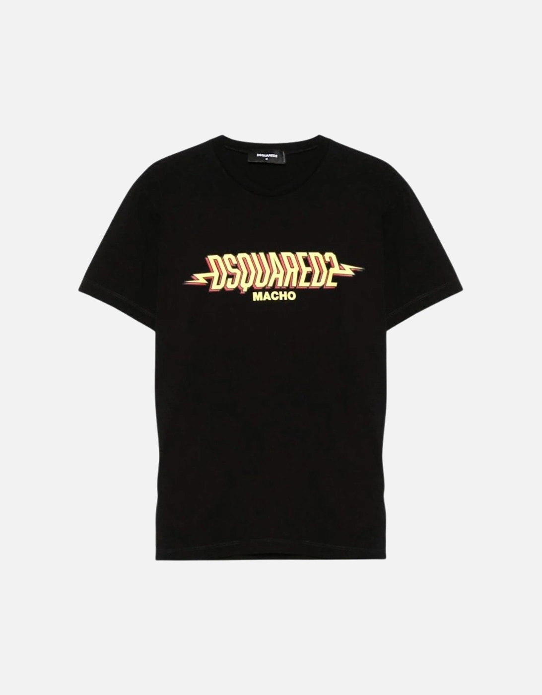 Macho Logo Cool Fit Black T-Shirt, 5 of 4