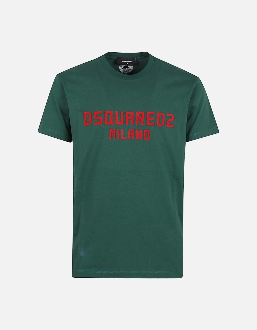 Milano Logo Cool Fit Green T-Shirt, 7 of 6