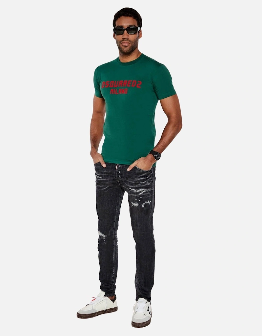 Milano Logo Cool Fit Green T-Shirt