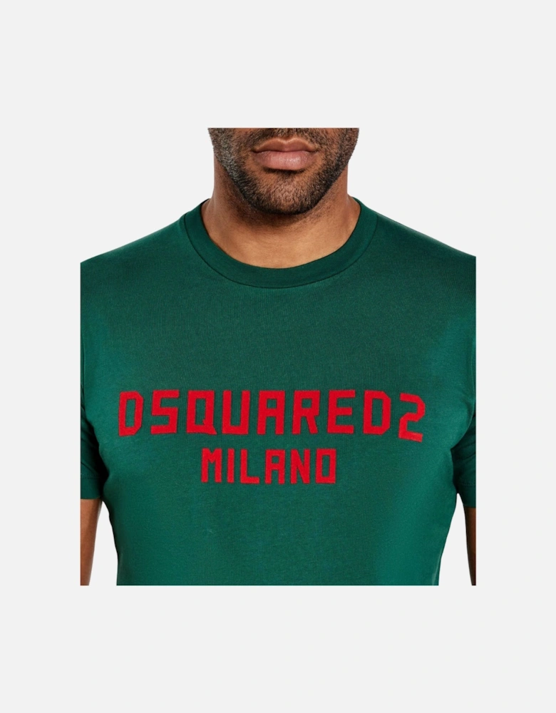 Milano Logo Cool Fit Green T-Shirt