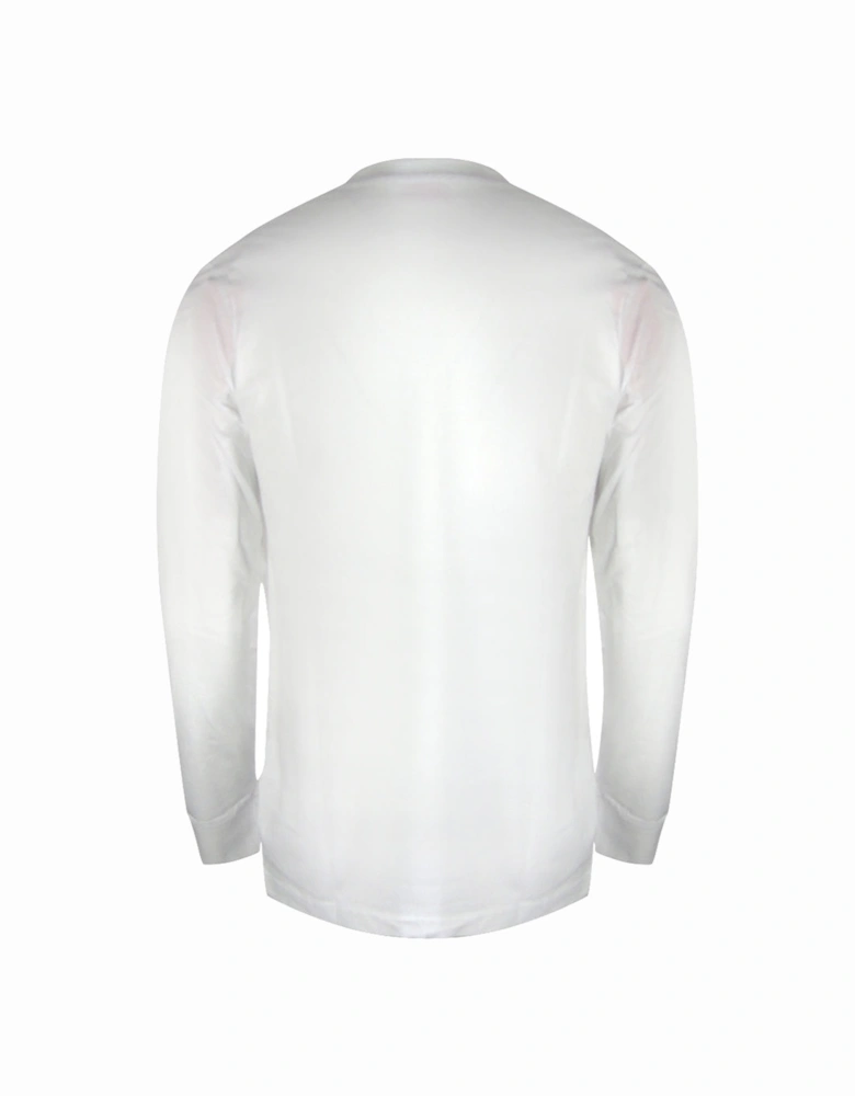 Denim Division Logo Long Sleeve White T-Shirt