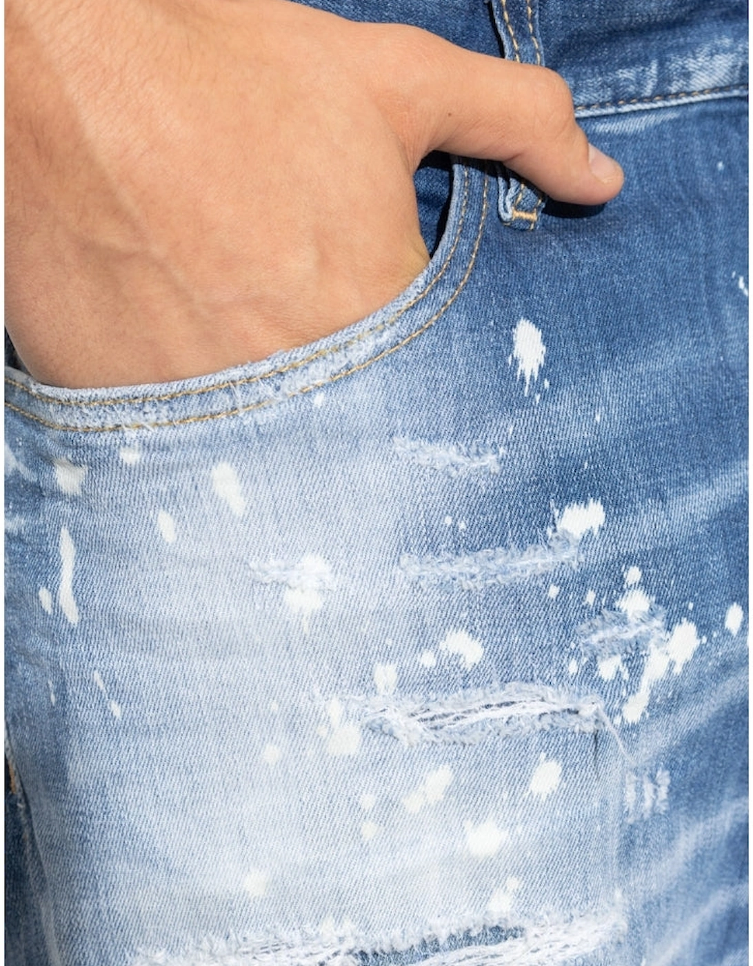 Medium Sea Salt Wash Bro Jeans Navy Blue