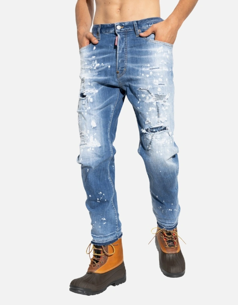 Medium Sea Salt Wash Bro Jeans Navy Blue