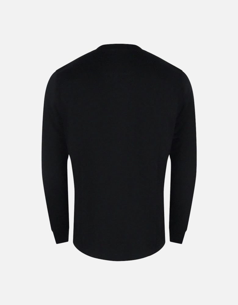 Denim Division Logo Long Sleeve Black T-Shirt