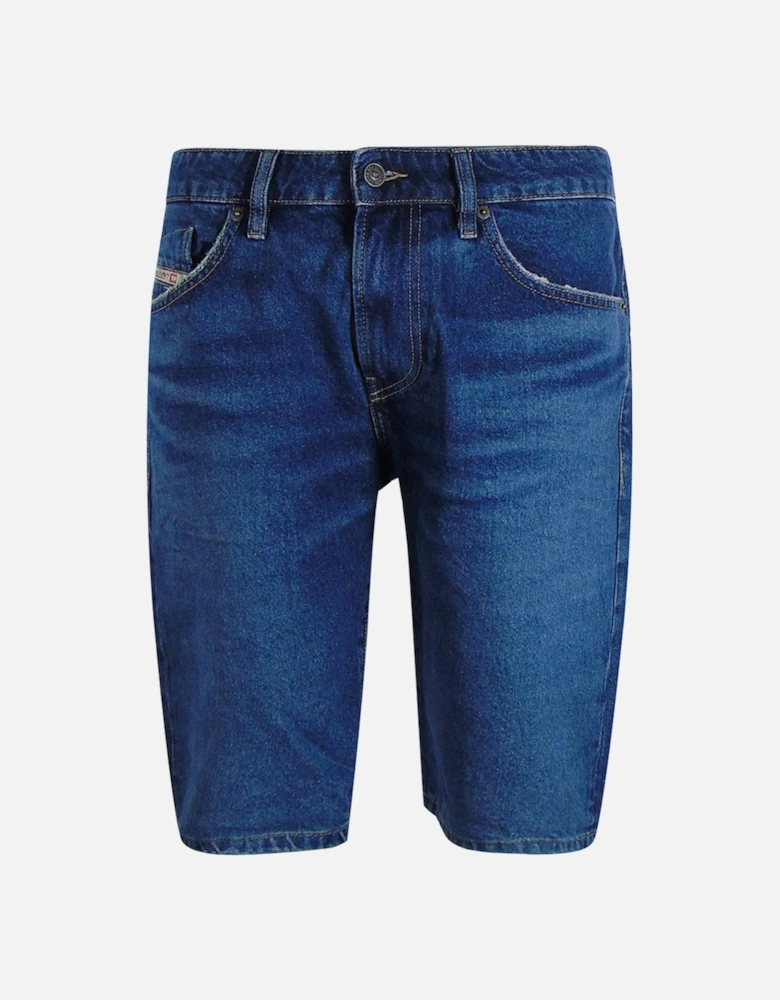 Slim Short Blue Denim Shorts