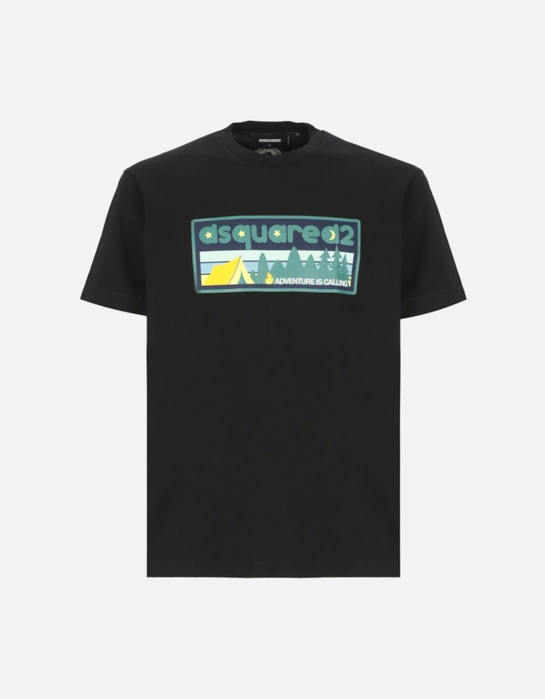 Adventure Is Calling Black T-Shirt