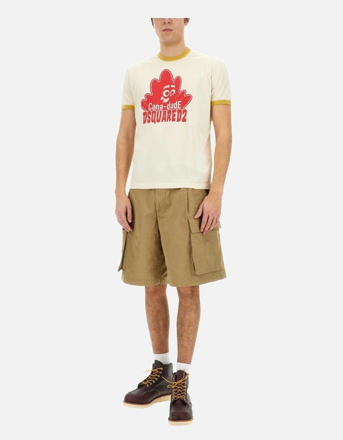 Cana-dude Logo Milk T-Shirt