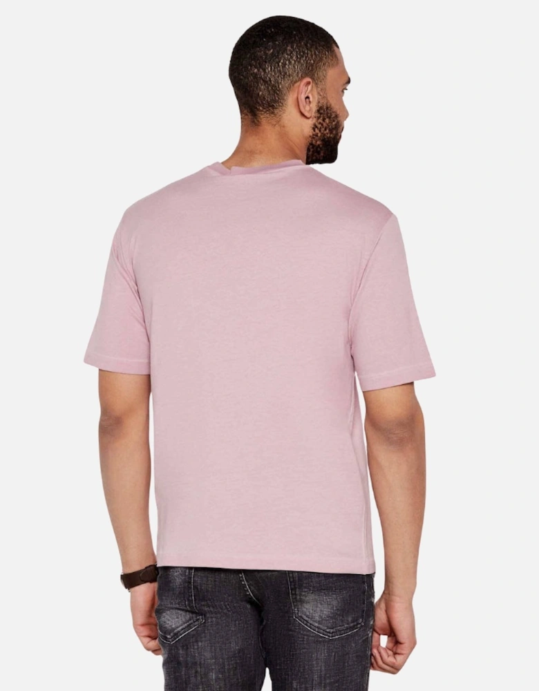 Best Fade Loose Fit Cartoon Logo T-Shirt Dusty Antic Rose