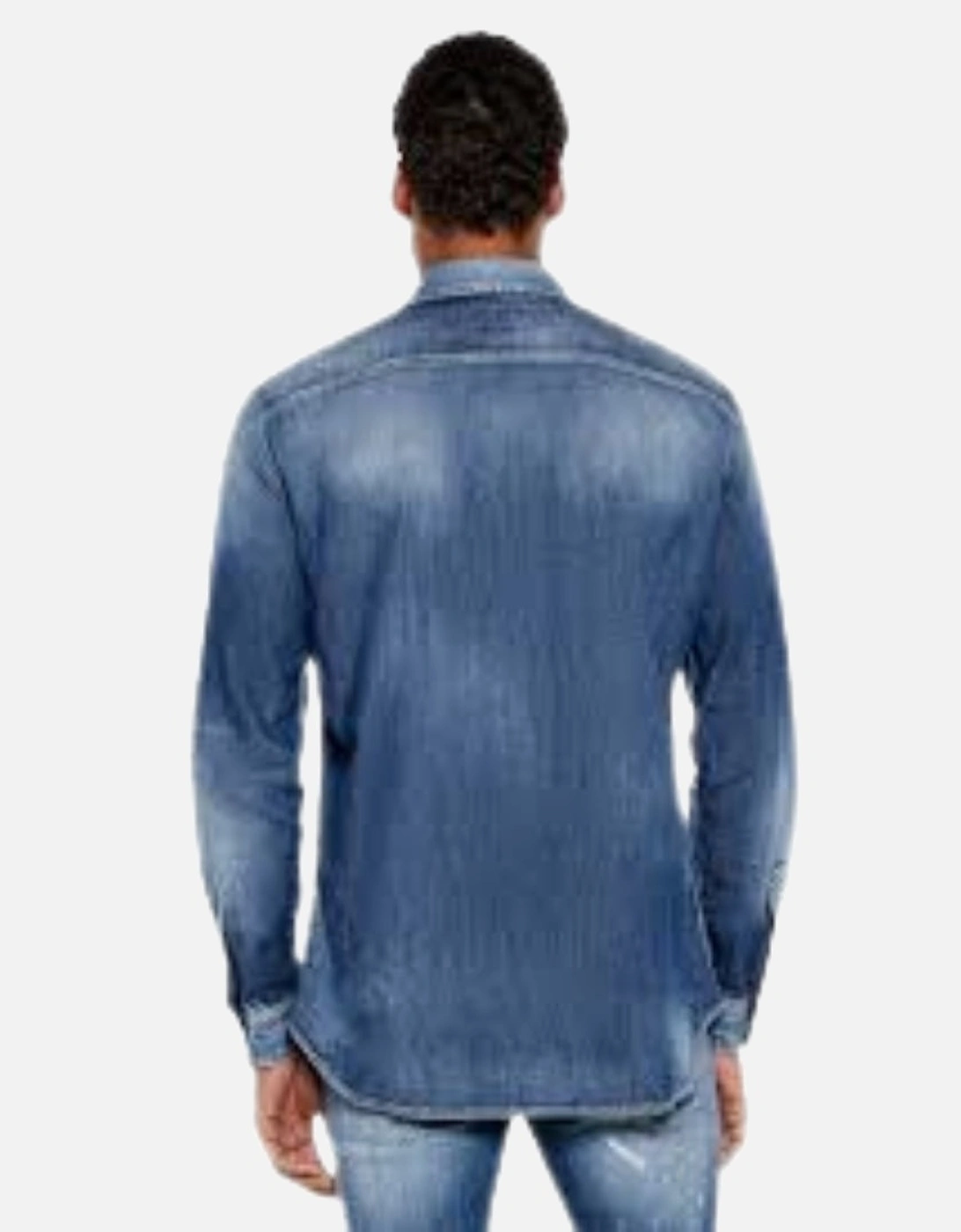 Relax Dan Worker Pocket Shirt Navy Blue