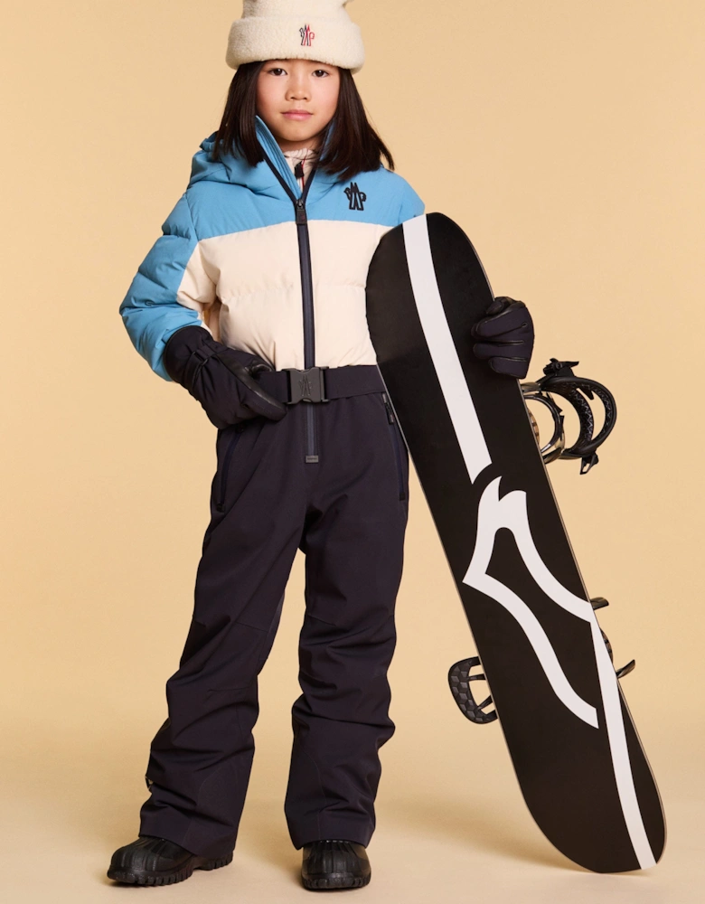 Enfant Kids Grenoble Down Padded Ski Suit in Blue