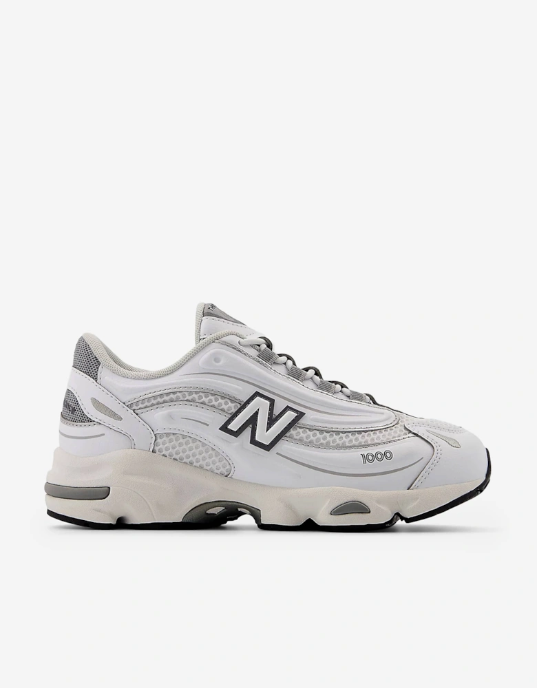 Kids 1000 Bungee Lace Trainers in White