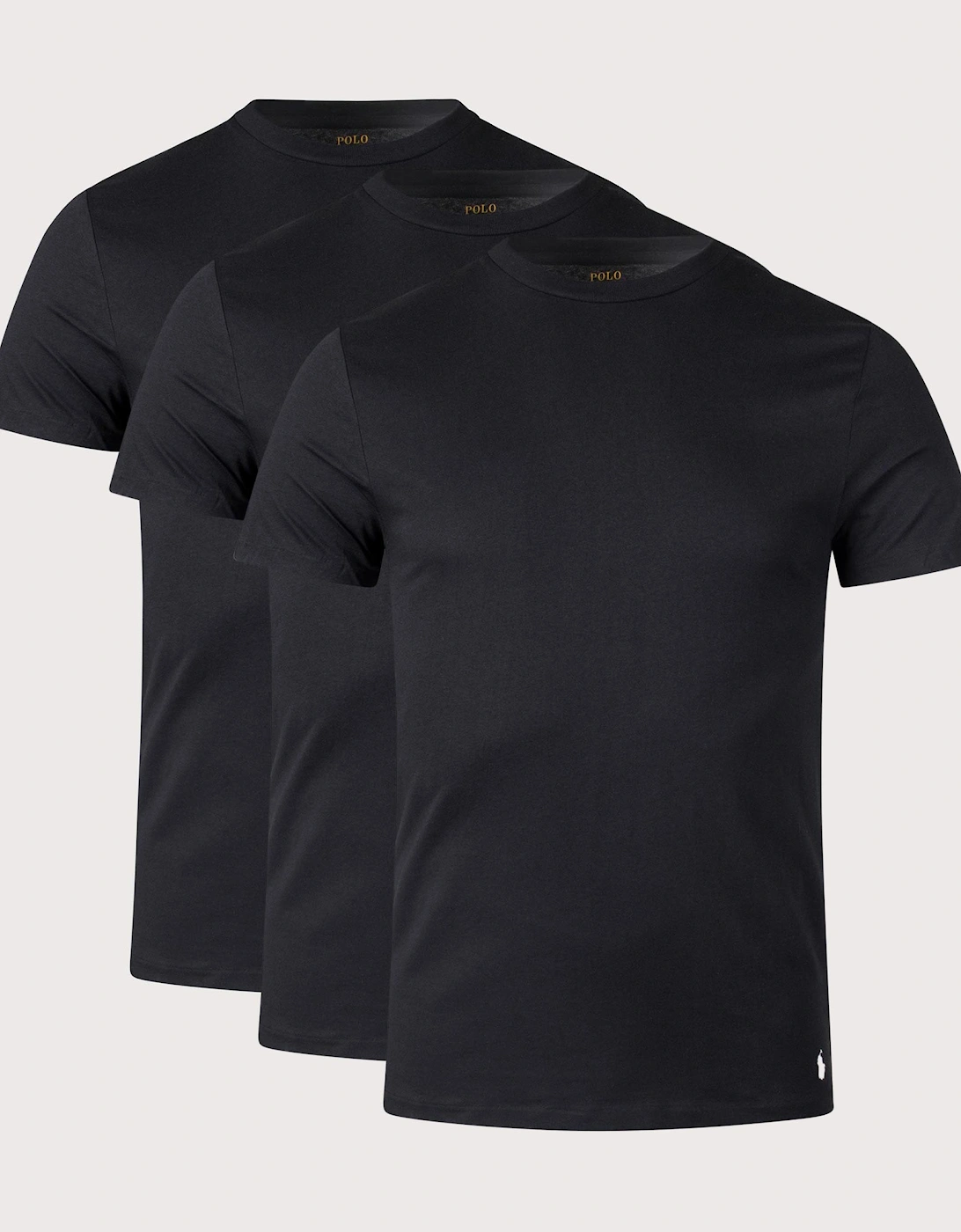 3 Pack Slim Fit Crewneck Loungewear T-Shirt, 4 of 3