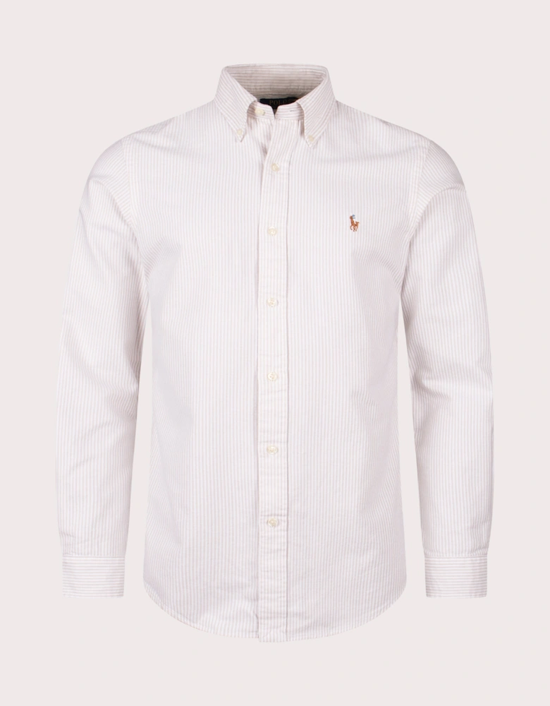 Custom Fit Striped Oxford Shirt