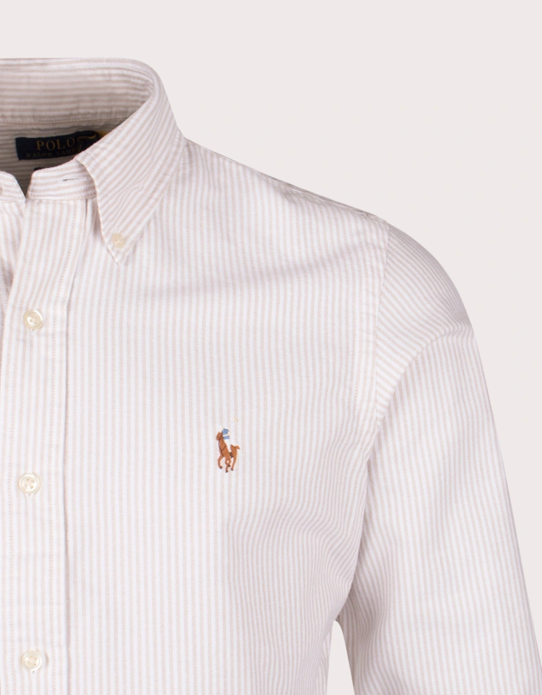 Custom Fit Striped Oxford Shirt