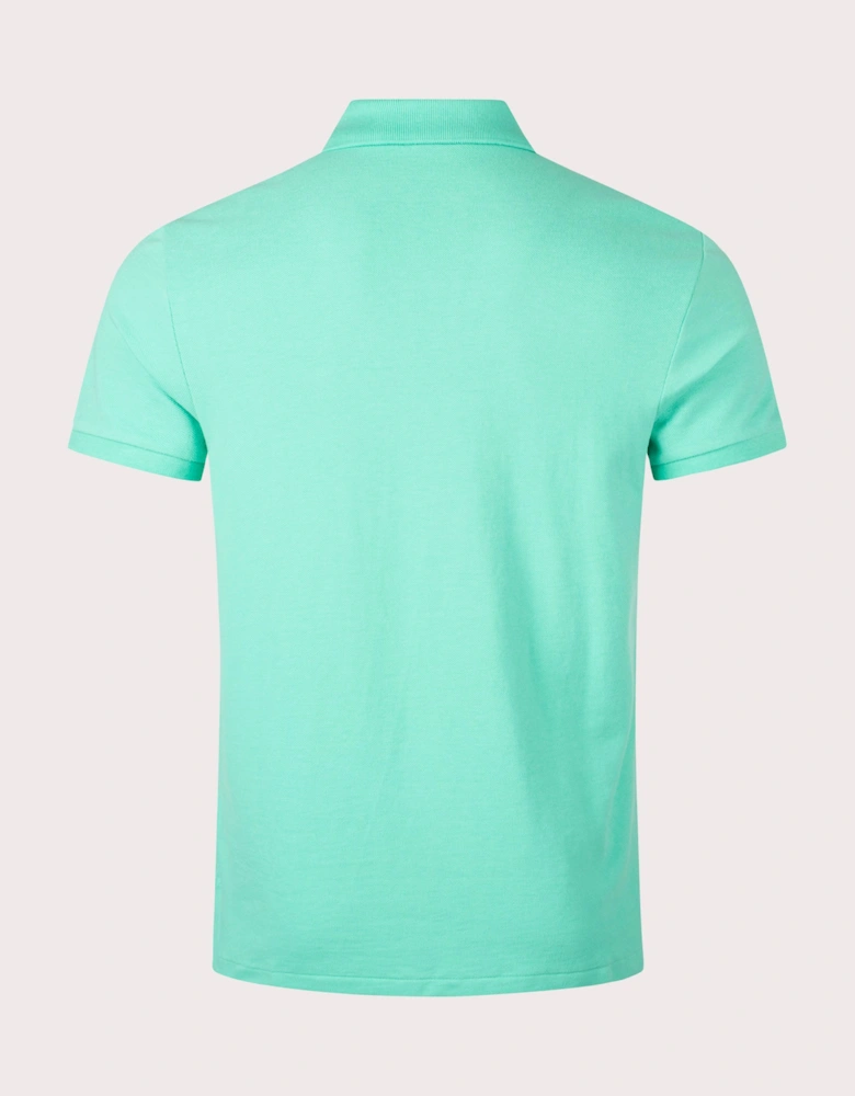 Custom Slim Fit Mesh Polo Shirt