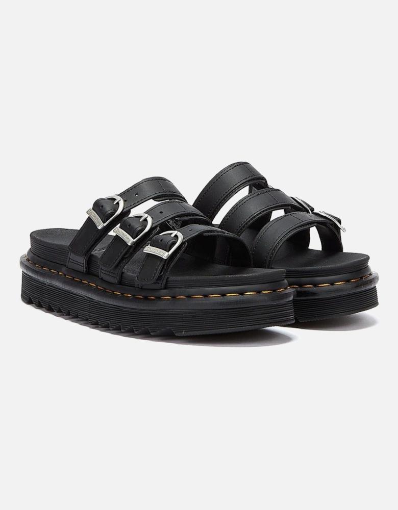 Dr. Martens Blaire Slide Hydro Womens Black Sandals