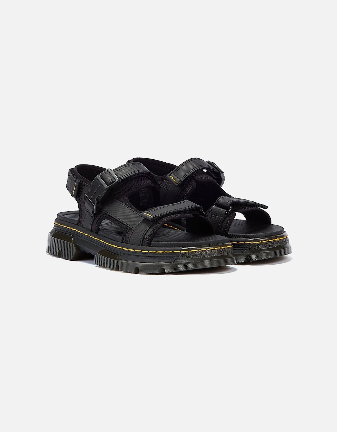 Dr. Martens Forster II Polyrip Black Sandals, 9 of 8