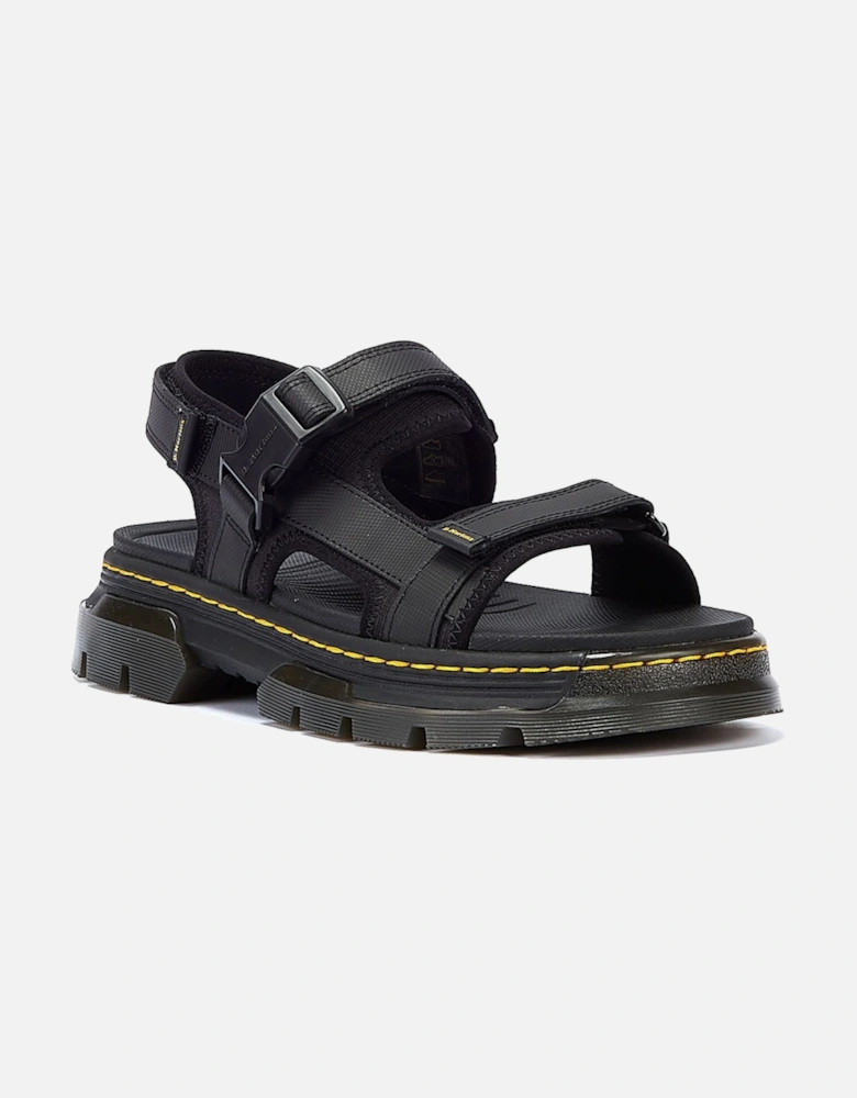 Dr. Martens Forster II Polyrip Black Sandals