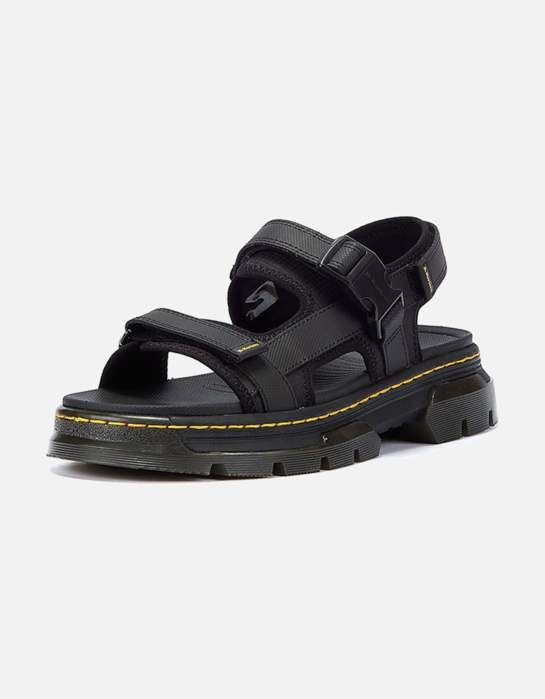 Dr. Martens Forster II Polyrip Black Sandals