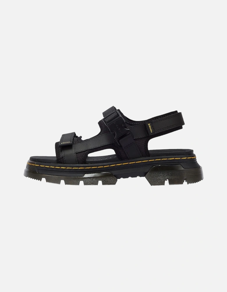 Dr. Martens Forster II Polyrip Black Sandals